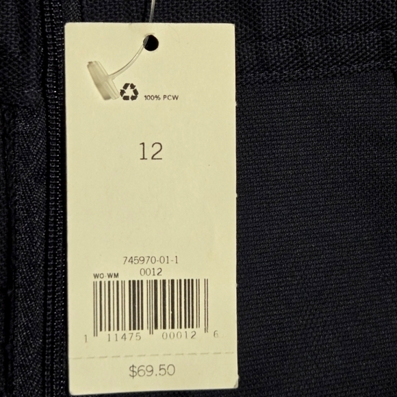 BANANA REPUBLIC Women's Mid Length Pencil Skirt Navy Blue Size 12 NWT - Picture 5 of 9